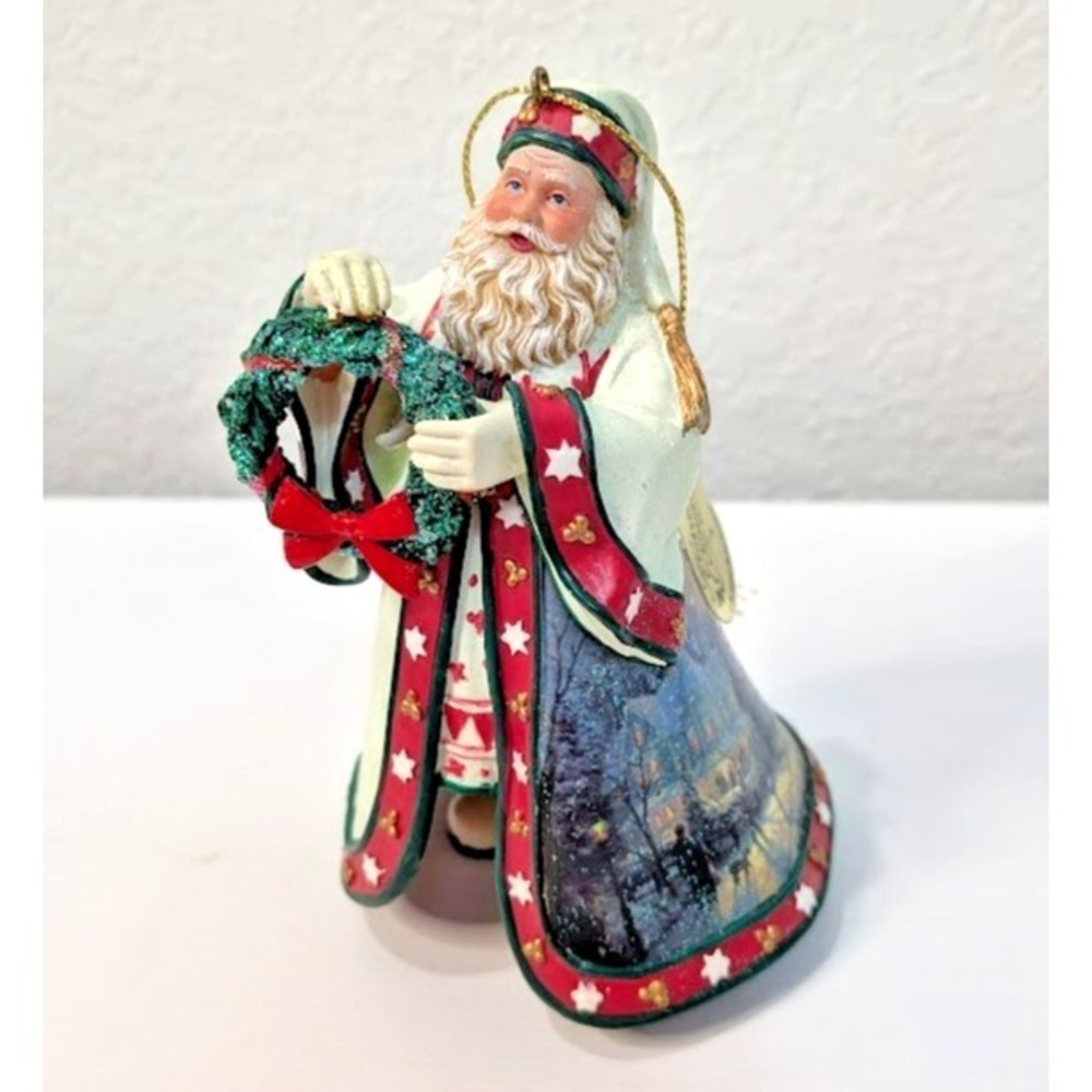 Ashton Drake Thomas Kinkade Christmas Old World Santa Ornament w/ Tag Vintage